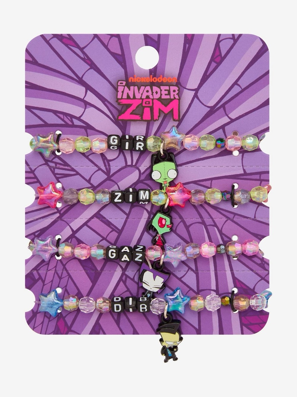 Invader‎ Zim Character Bead Bracelet Set Hot Topic